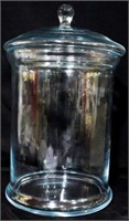 Large Glass Lidded Jar 16"