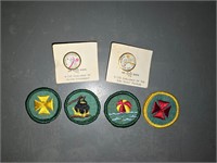 Asst vtg Girl Scout pins and patches