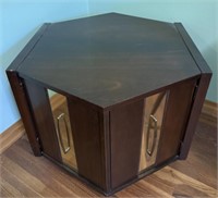 MCM octagon shaped end table 25” x 29” x 20”