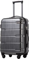 Coolife 20in Carry-On Luggage  TSA  Charcoal