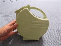 ART DECO LOOK GREEN PLASTIC PITCHER NICE