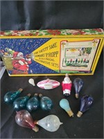 VTG Propp Christmas Light Box & Bulbs - Note