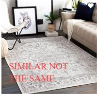 GREY ORIENTAL RUG 6’x106” RET.$112