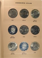 EISENHOWER DOLLAR SET COMPLETE 1971-78  32 COINS