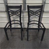 2x NEW Metal Frame Chairs