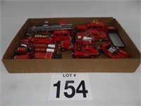 LOT OF ASSORTED TOY FIRE TRUCKS