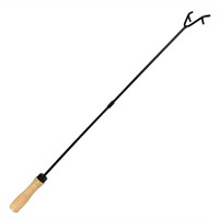 Steel Fire Pit Poker Stick with Wood Handle
