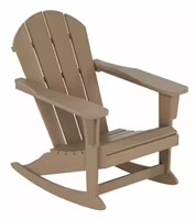 Plastic Adirondack Porch Rocking Weatherwood