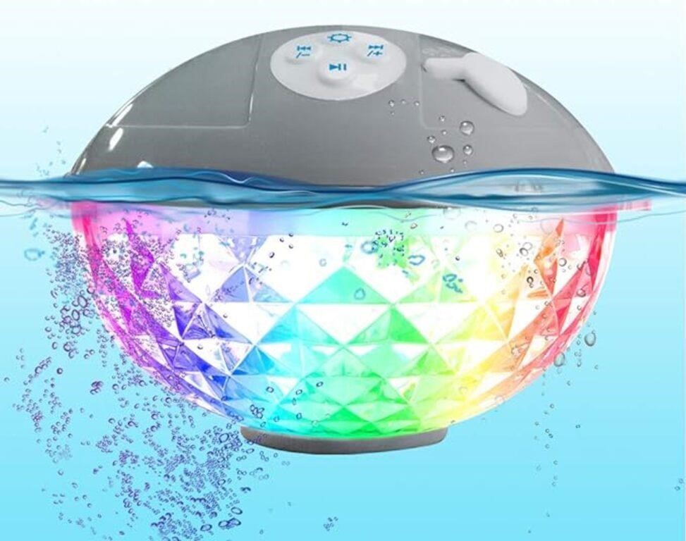 Pool Speaker with Colorful Lights, Floating
