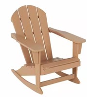 Plastic Adirondack Porch Rocking Chair Teak