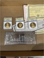 Grade copies of gold coins