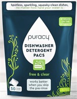 Puracy Dishwasher Detergent Pacs 50 Loads