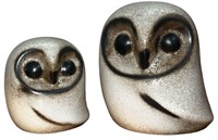 Two Mid Century Ceramic Owls, HOWARD PIERCE