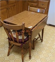 Wooden small dining room  table and chairs set