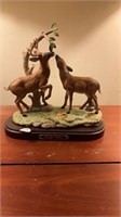 Porcelain Deer Figurine
