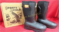 Sports Afield Boots Size 13 Black Pursuit 800