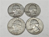 1960 D Silver Washington Quarters