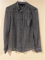 Guess checkered button up S
