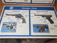 Gun safety info posters