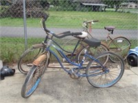 3 old bicycles