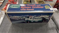 Hess toy truck and space ship cruiser