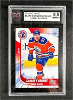 GRADED 2016 UD CONNOR MCDAVID HOCKEY CARD