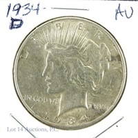 1934-D Silver Peace Dollar (Low Mintage)