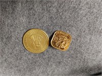 Vintage Gold Plated Tokens