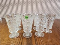 7 pc Stem Glasses Set