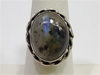 Labradorite Ring Size 7 Stamped 925