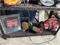 CONTENTS OF SHELF LOT OF POWER TOOLS