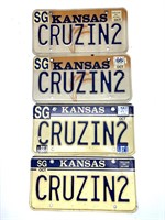 Kansas Personalized Plates ‘Cruzin2’