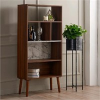 Teamson Home Kingston Wooden Bookcase with Marble-