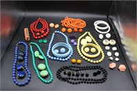 Solid Color Vintage Costume Jewelry Lot