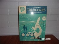 Porter Microcraft Microscope in Orig Metal Box