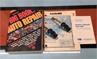 Vtg. auto repair book & Autolite parts catalogue