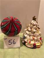 Christmas Tree and Ornament Cookie Jar