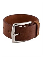 Hermes Brown Leather Belt Bracelet
