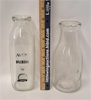Vintage Milk Bottles-AVON/PALMERSTON