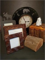 Picture Frames Tissue Holder and Clock