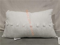 Bridge Street  White Decorative Pillow
