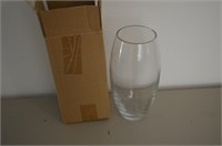 11" Tall Heavy Glass Vase in Box