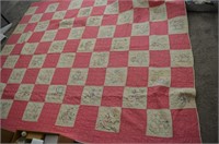 Hand Stitched Needlepoint Quilt