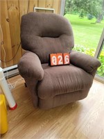 brown recliner