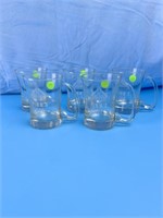 Prim's Cup Beer Mugs Hand Blown-set Of 5