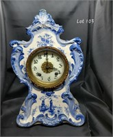 Porcelain Clock 13"