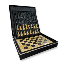 Premium Handmade Marble Chess Set with Gift Case -