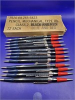 Skilcraft Blue & Red US Govt Mechanical Pencils