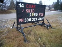 4'x8' roadside display sign