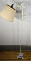 Antique White Cast Iron Floor Lamp